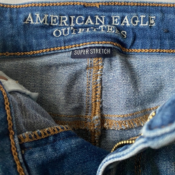 American Eagle Outfitters Hi-Rise Shortie super stretch denim 00 - Picture 13 of 16